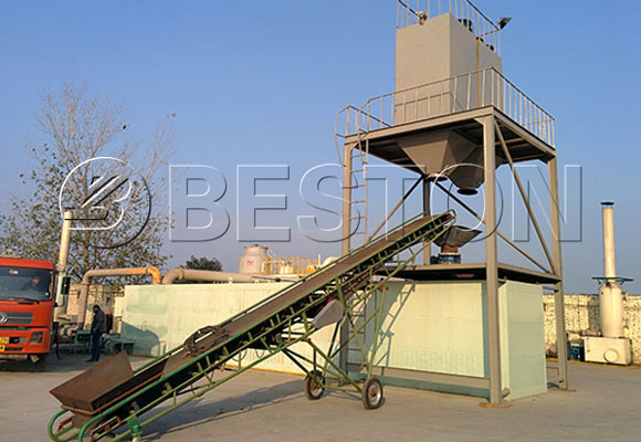 continuous tyre recycling pyrolysis plant