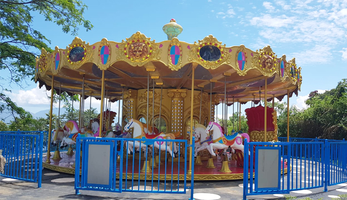 Fairground carousel ride for park